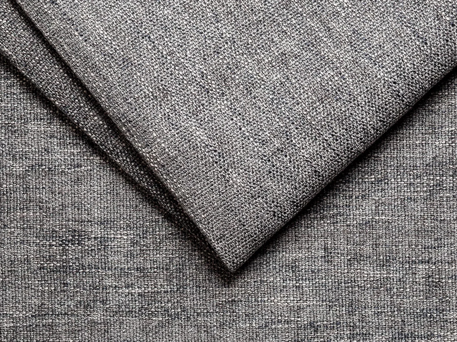 Divano letto angolare a ribalta con angolo reversibile Letto 140 cm Materasso 22 cm in Tessuto Grigio - VIZIR