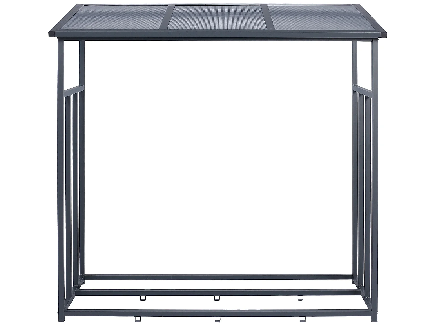 Abri bûche bois de chauffage étagère stockage bois de cheminée 185x185x70 cm