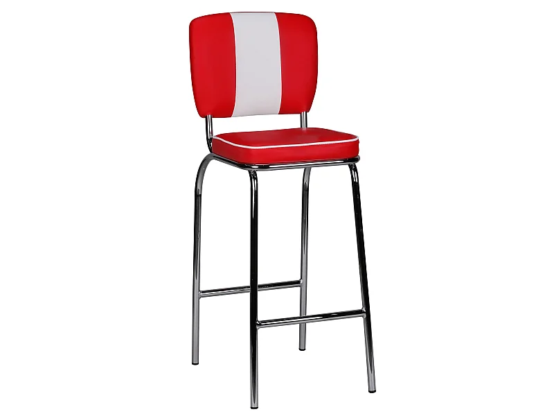 Tabouret de Bar Chaise de Bar 40x110x38cm Tabouret Bistro Retro Amérique