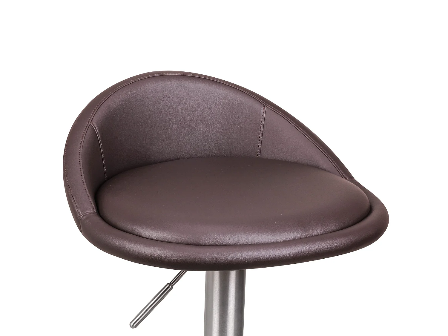 Sgabello da bar Finta pelle / Acciaio Sedie da pranzo Cucina Imbottito