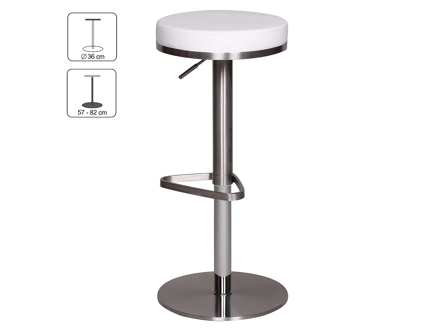 Barhocker Design Barstuhl Höhenverstellbar Tresenhocker Bistrohocker