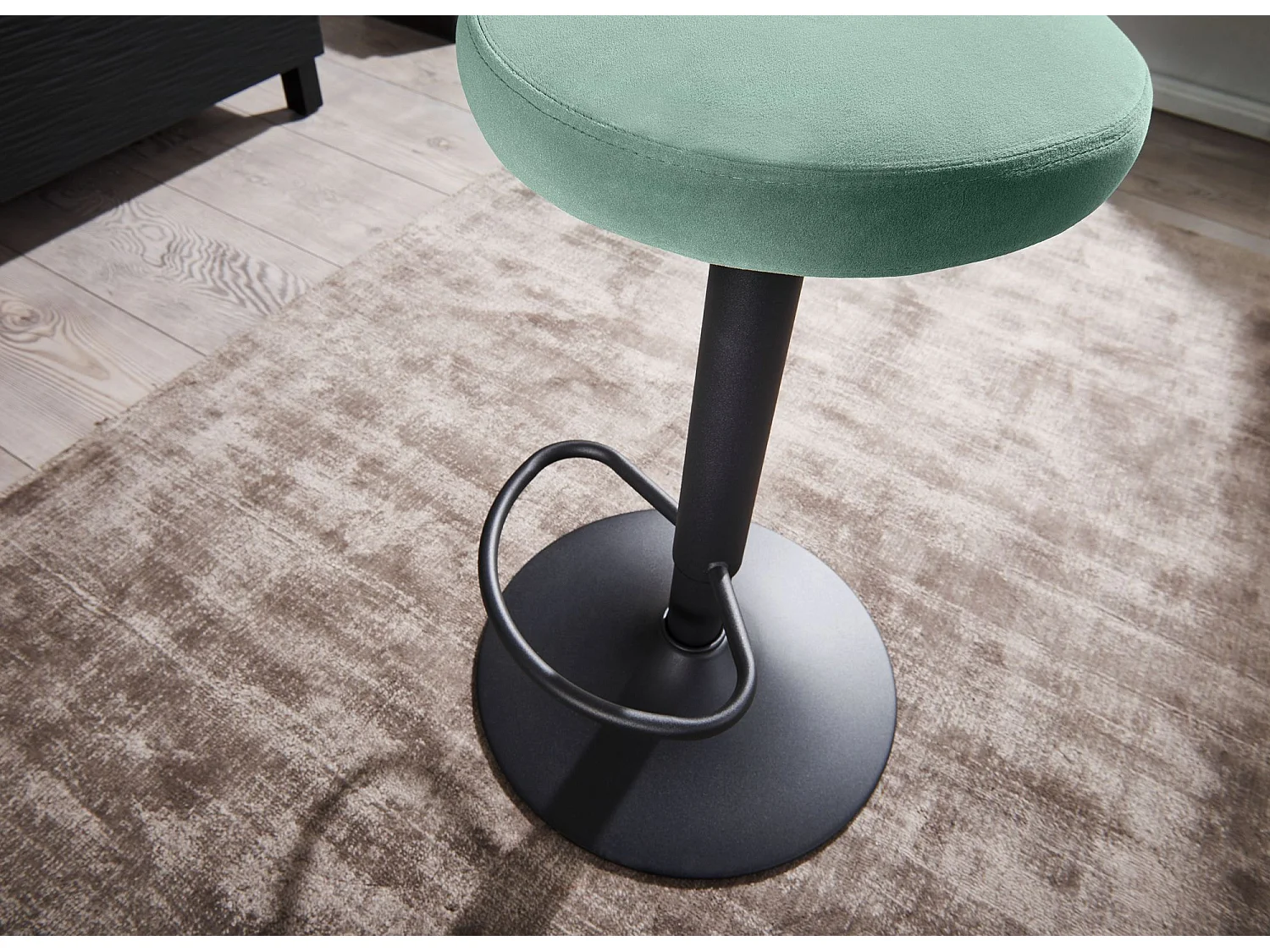 sgabello da bar sgabello in velluto sgabello da bistrot design tessuto / metallo 100 kg girevole