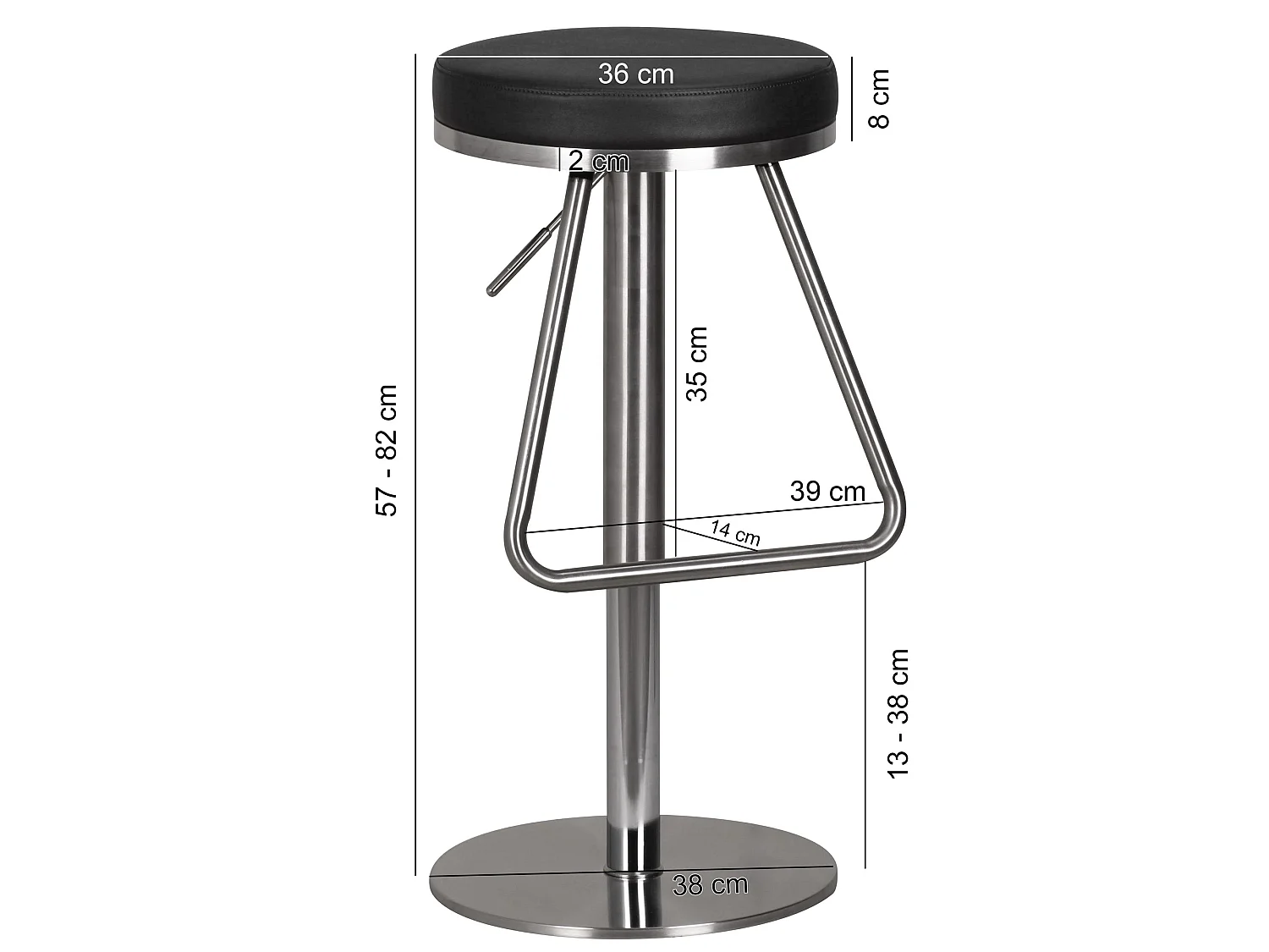 Barhocker Edelstahl Design Barstuhl Tresenstuhl Modern Bistrohocker