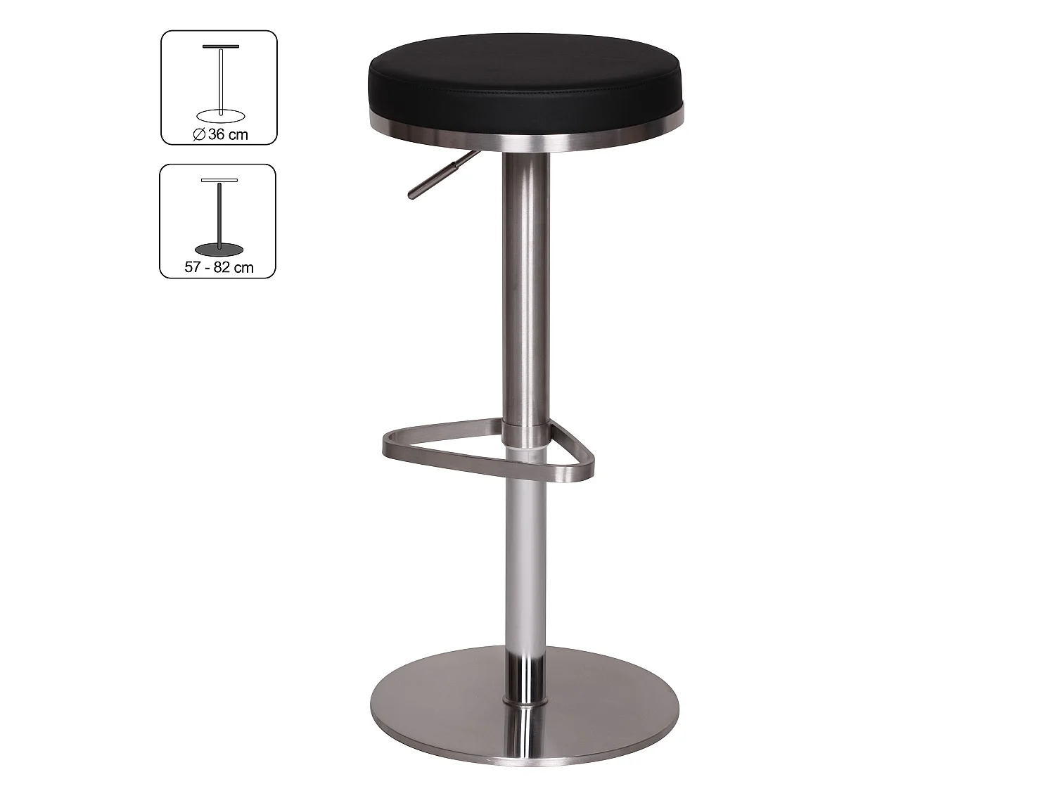 Barhocker Design Barstuhl Höhenverstellbar Tresenhocker Bistrohocker