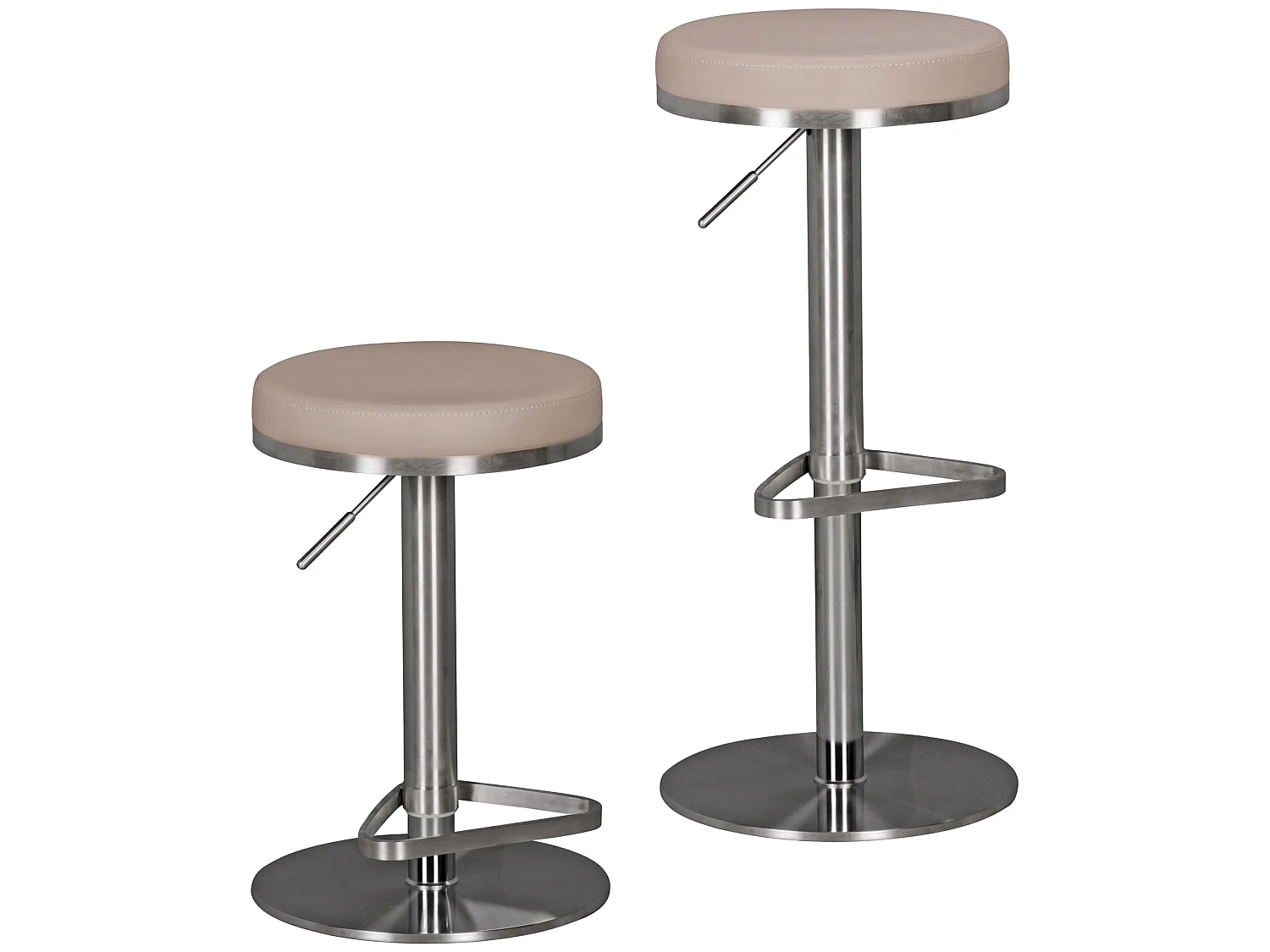 Tabouret de Bar Reglable 57 - 82 cm Chaise de Bar Tabouret Bistro Métal
