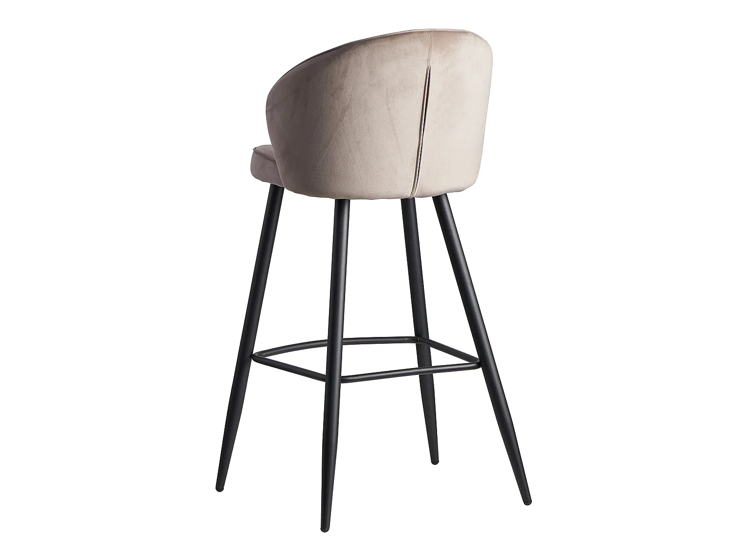 Barhocker Samt Barstuhl Design Tresenhocker mit Lehne Stoff Hocker 110kg