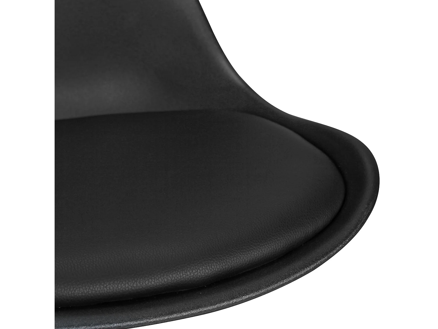 Sgabello Bar Set di 2 Nero Sgabelli Cucina Plastica con Schienale Alti