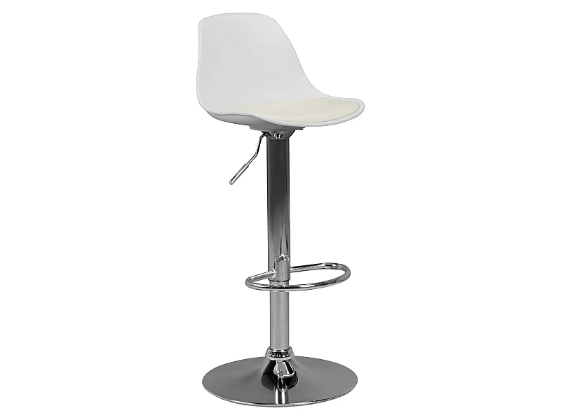 Sgabello da bar Ecopelle e Metallo Altezza del sedile 62 - 82 cm Moderno