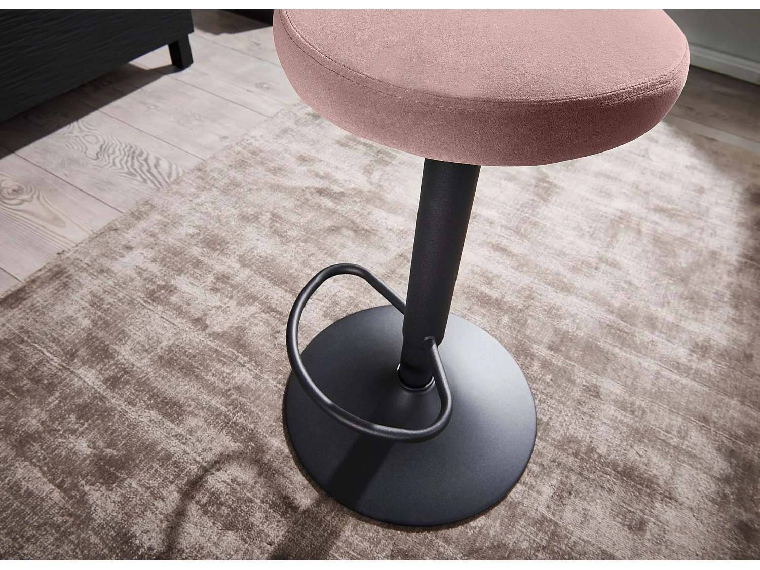 sgabello da bar sgabello in velluto sgabello da bistrot design tessuto / metallo 100 kg girevole