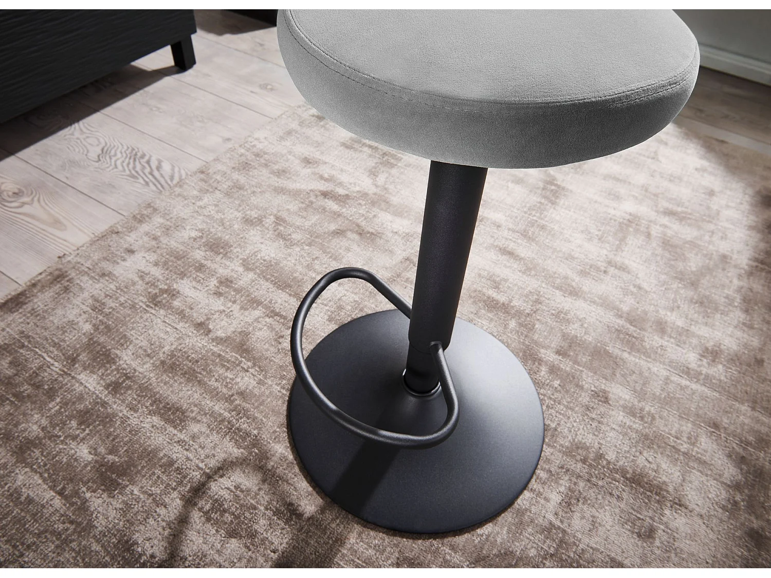 sgabello da bar sgabello in velluto sgabello da bistrot design tessuto / metallo 100 kg girevole