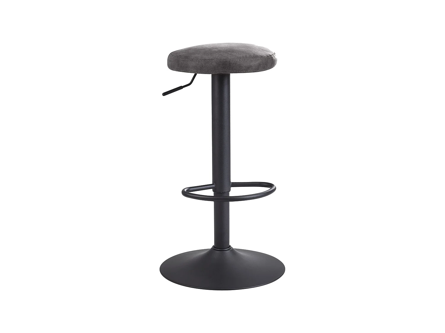 tabouret de bar aspect suède tabouret tissu / métal tabouret de bistrot 100 kg rond
