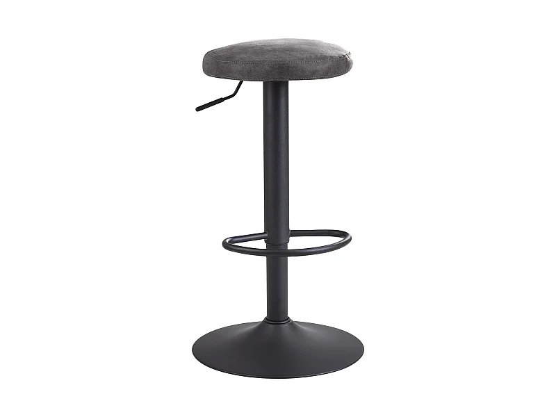 Barhocker Wildlederoptik Hocker Stoff/Metall Bistrohocker 100 kg Rund