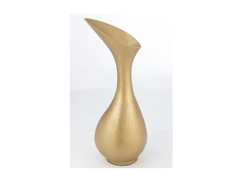 Vaso in alluminio oro 35x29x77cm