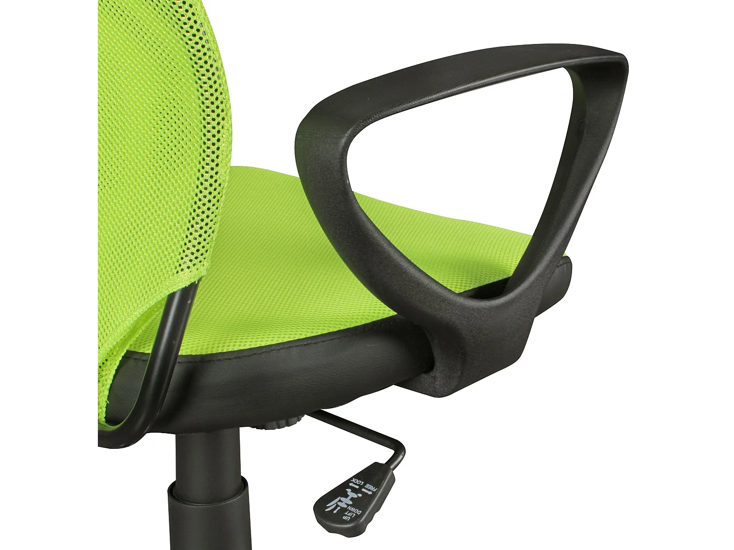 Schreibtischstuhl  Stoff Schwarz Drehstuhl Armlehne Büro Sessel Bürostuhl