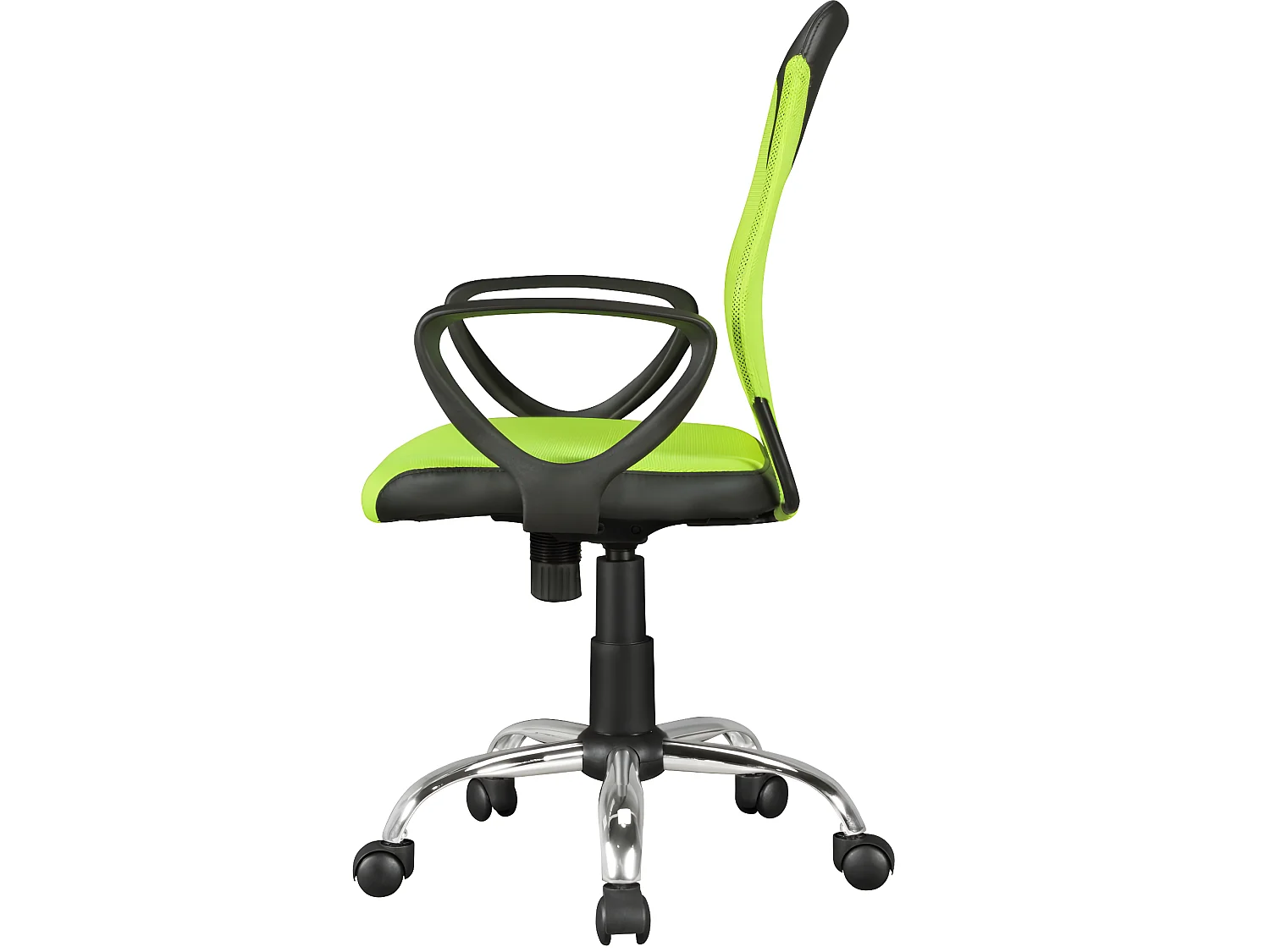 Schreibtischstuhl  Stoff Schwarz Drehstuhl Armlehne Büro Sessel Bürostuhl