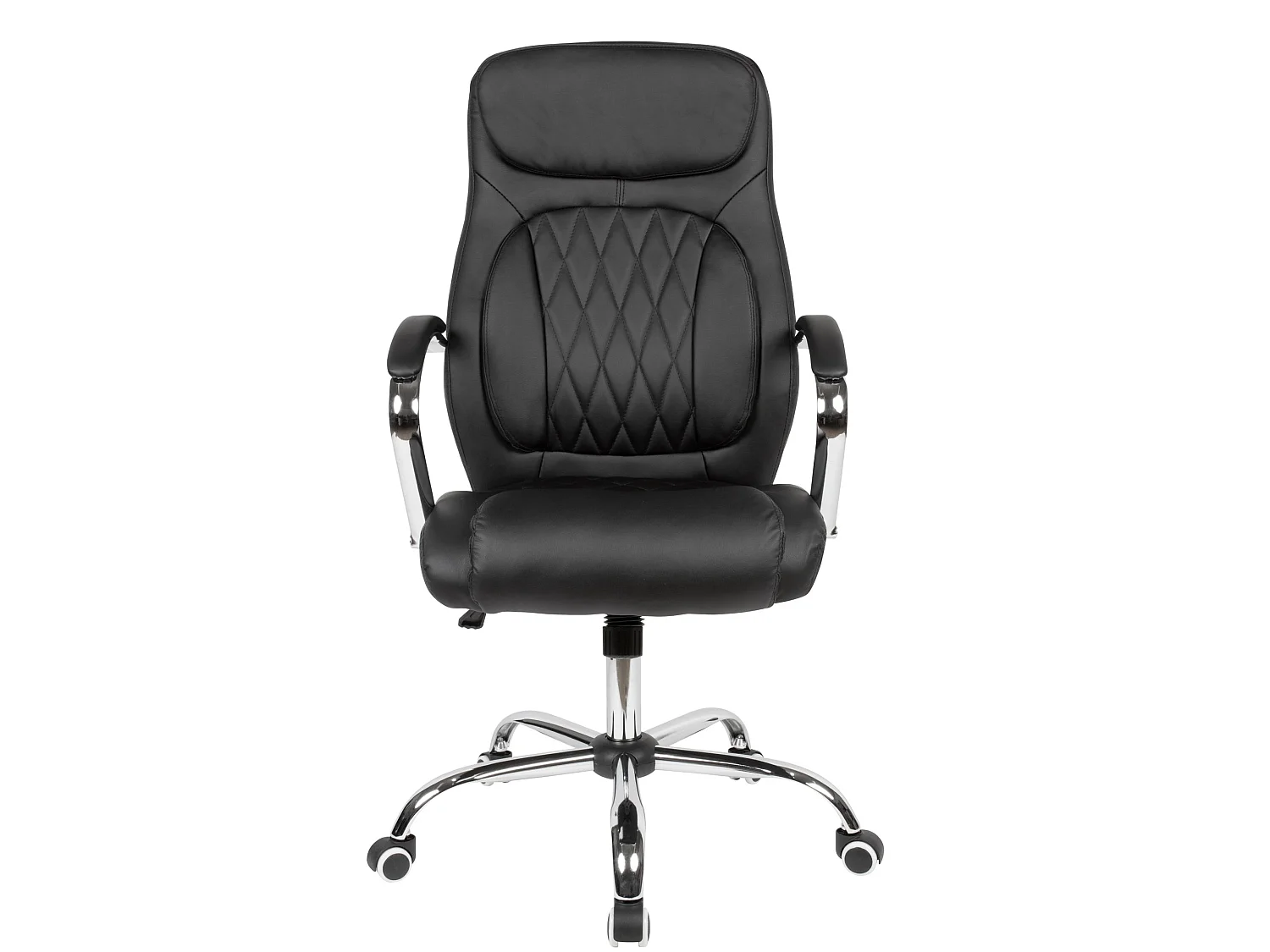 Schreibtischstuhl Kunstleder Schwarz Büro Drehstuhl Bürosessel 120 kg