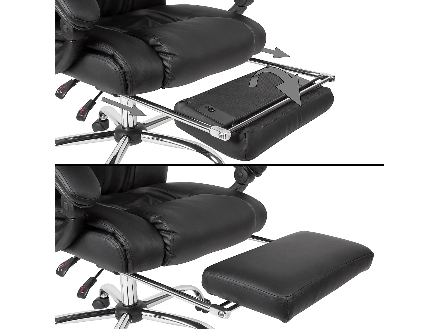 chaise pivotante en tissu noir chaise de bureau chaise de bureau simili cuir 110 kg