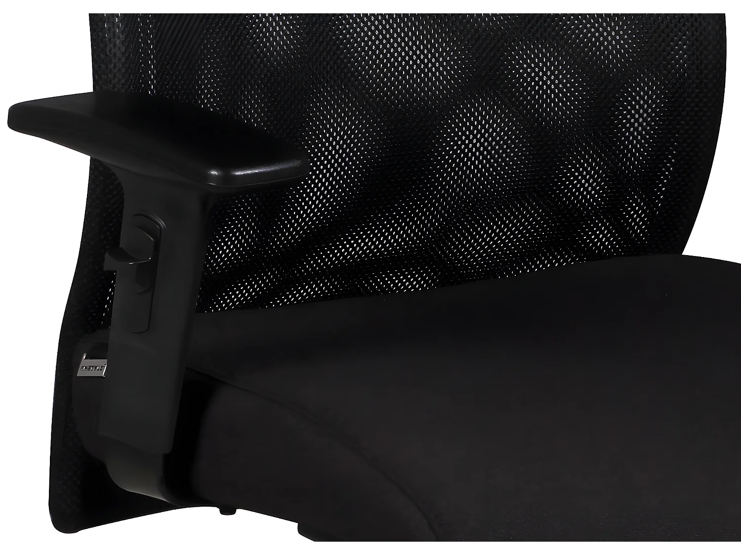 Schreibtischstuhl  Stoff Schwarz Drehstuhl Armlehne Büro Sessel Bürostuhl