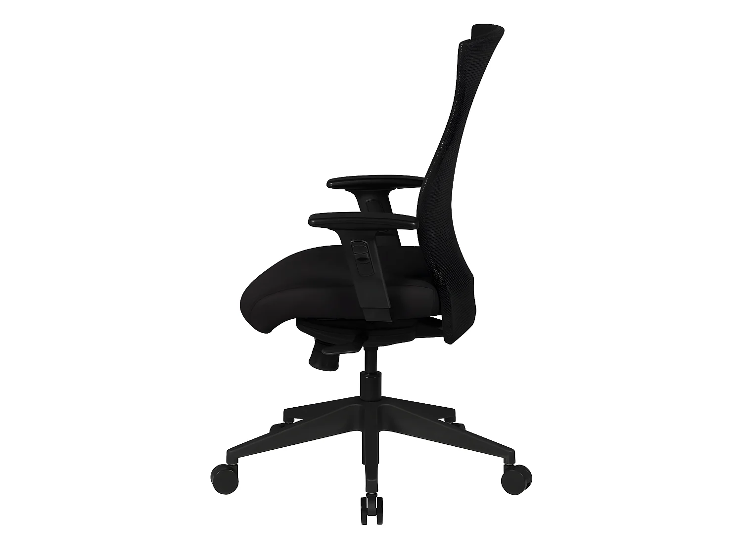 Schreibtischstuhl  Stoff Schwarz Drehstuhl Armlehne Büro Sessel Bürostuhl