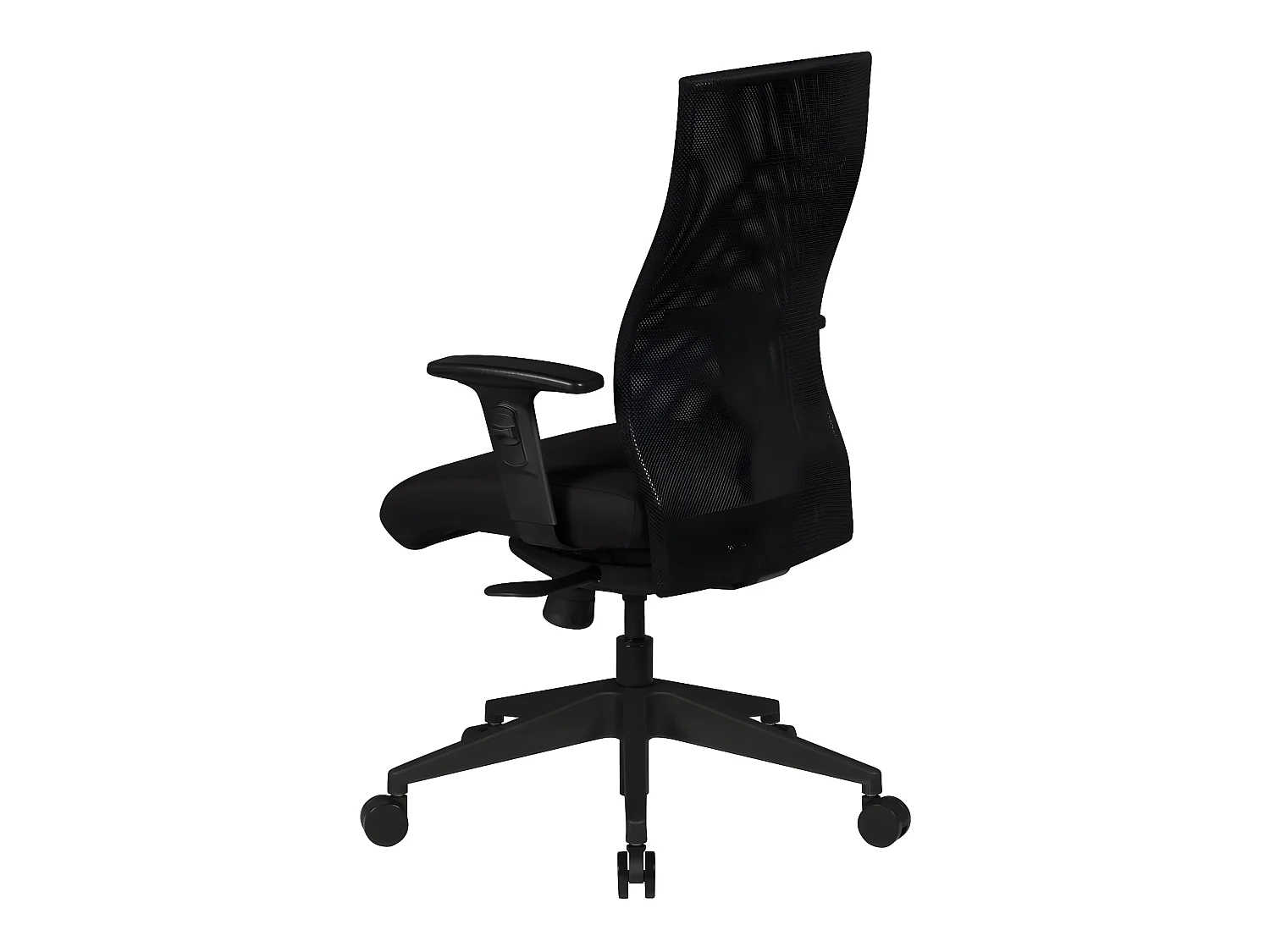 Schreibtischstuhl  Stoff Schwarz Drehstuhl Armlehne Büro Sessel Bürostuhl