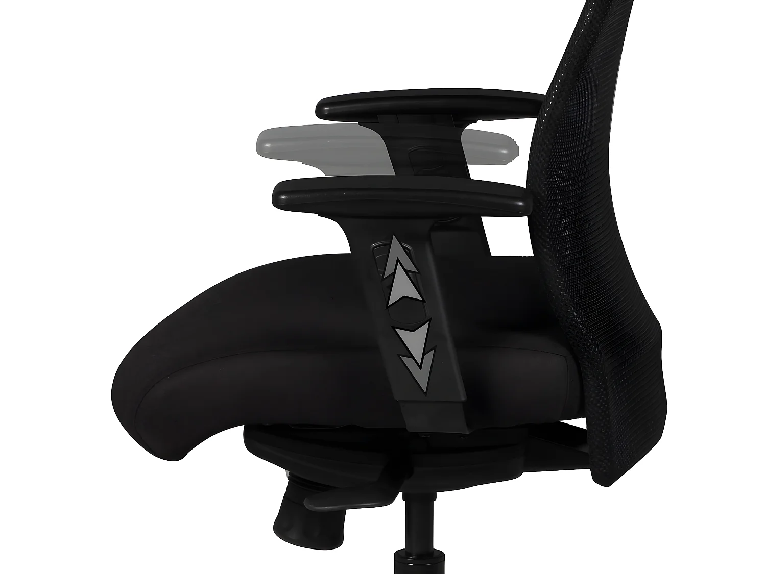 Schreibtischstuhl  Stoff Schwarz Drehstuhl Armlehne Büro Sessel Bürostuhl