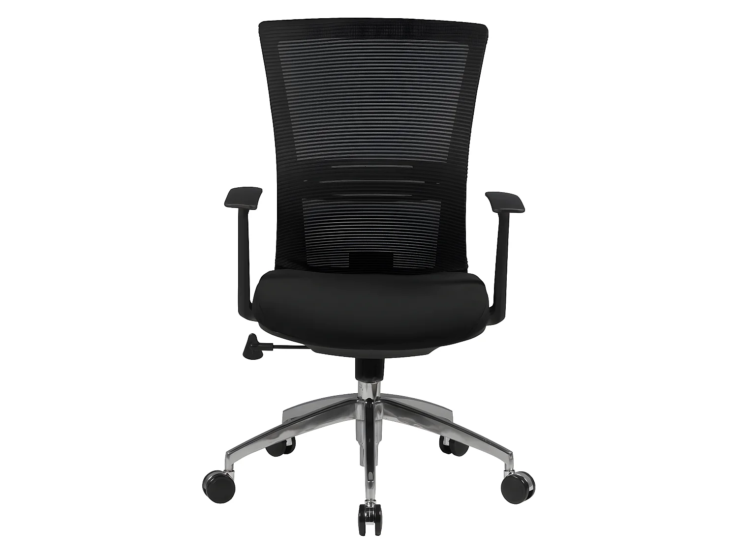 Bürostuhl schwarz Drehstuhl Netzrücken mit Lendenwirbelstütze Stuhl neu