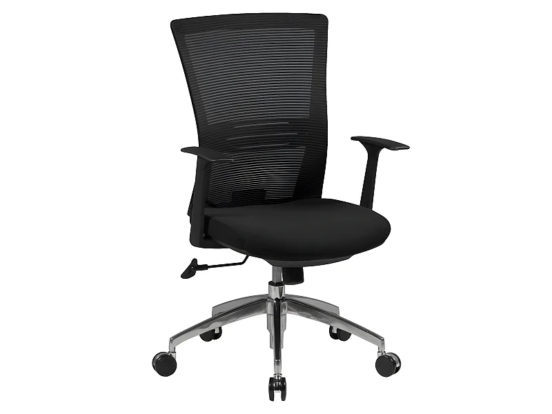Bürostuhl schwarz Drehstuhl Netzrücken mit Lendenwirbelstütze Stuhl neu