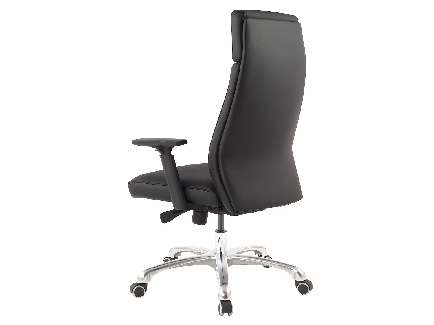 Bürostuhl Chefsessel PORTO Leder Schwarz Schreibtischstuhl Drehstuhl ergonomisch