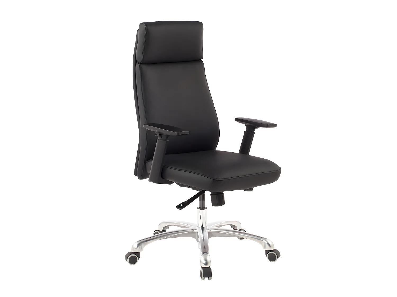 Chaise De Bureau 120 kg Cuir Véritable Chaise Tournante Avec Appui-tête