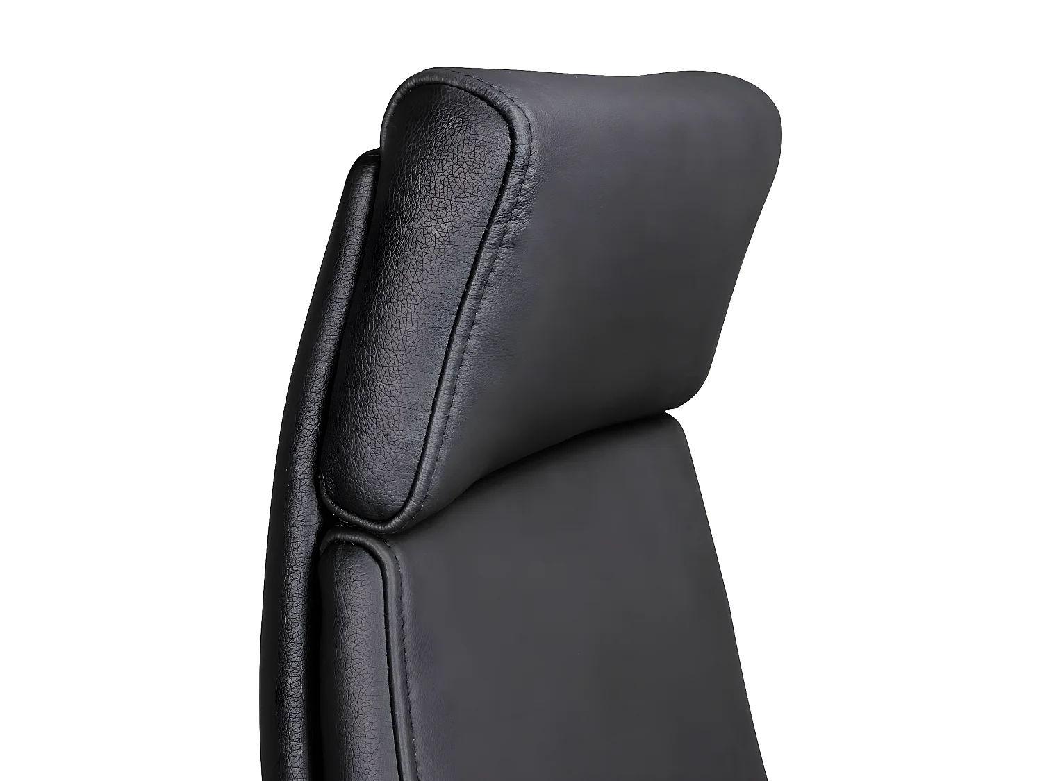 Chaise De Bureau 120 kg Cuir Véritable Chaise Tournante Avec Appui-tête