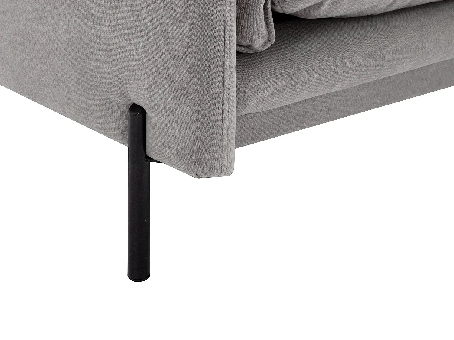 Canapé 3 places en tissu gris CORFINO