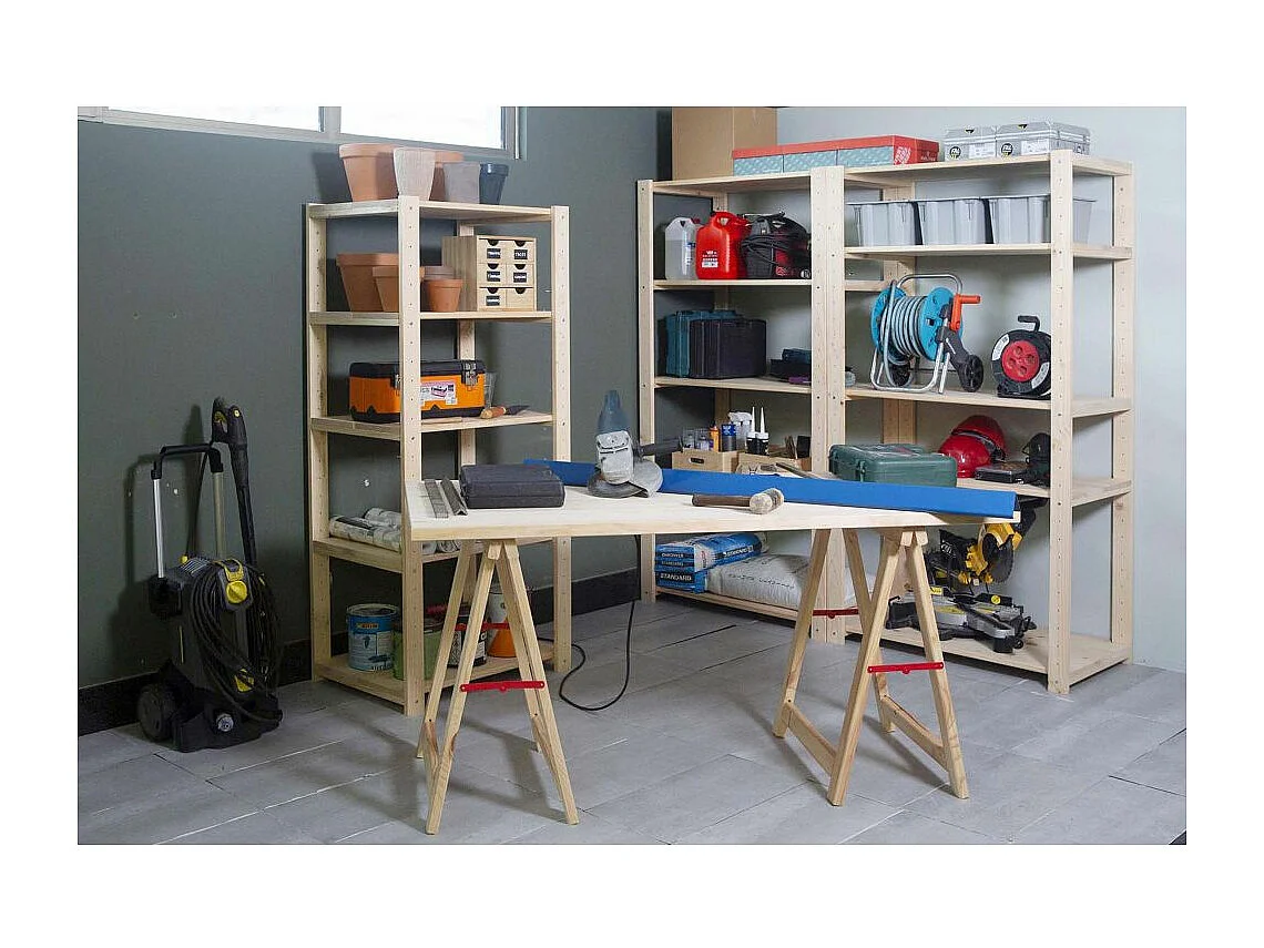 Tréteau en pin brut Professionnel Plus