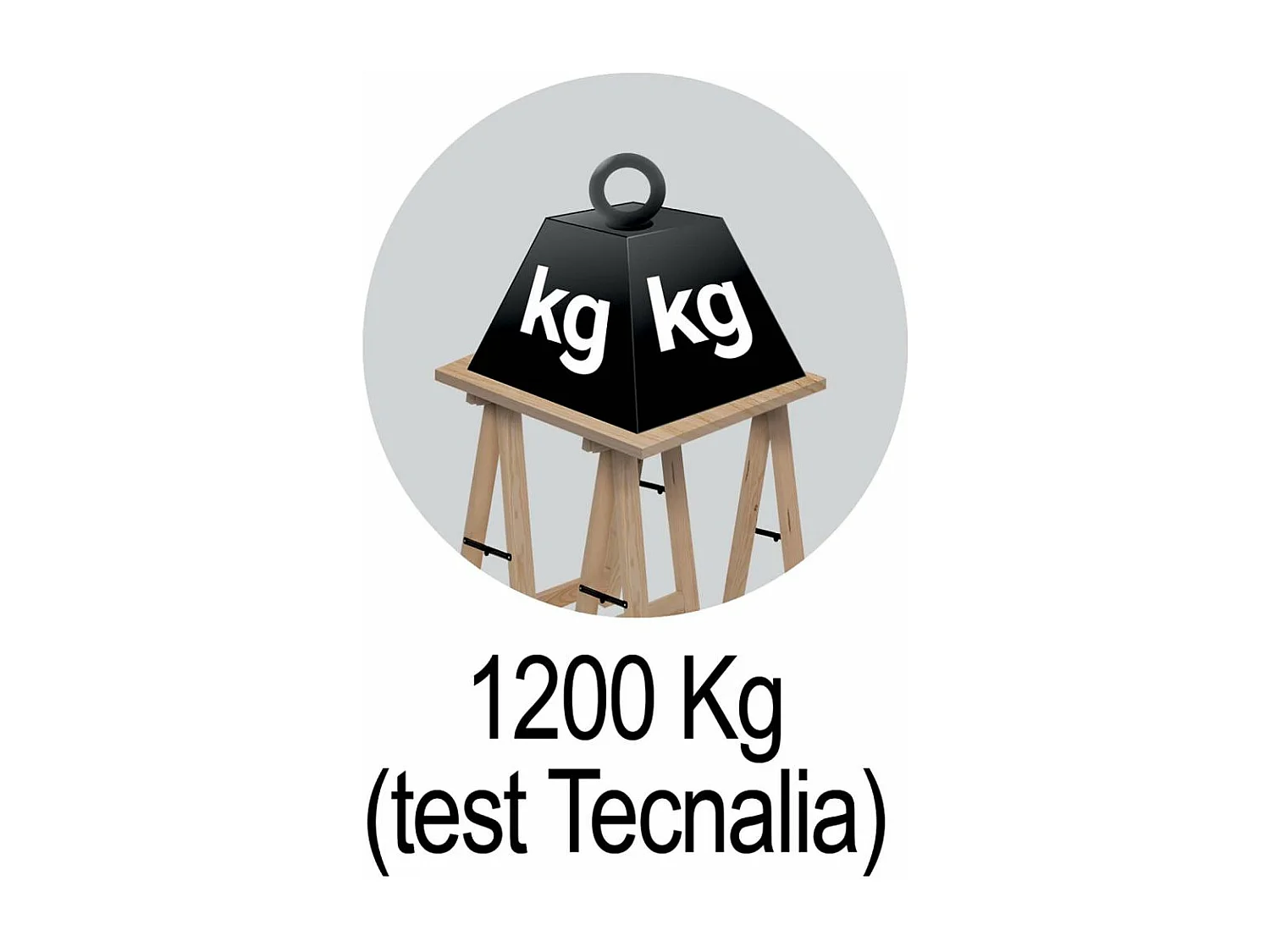 Tréteau en pin brut Professionnel Plus