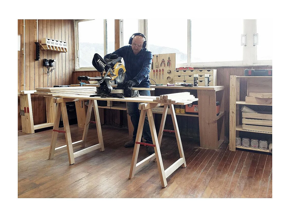 Bock aus Kiefernholz "Professionnel Plus"