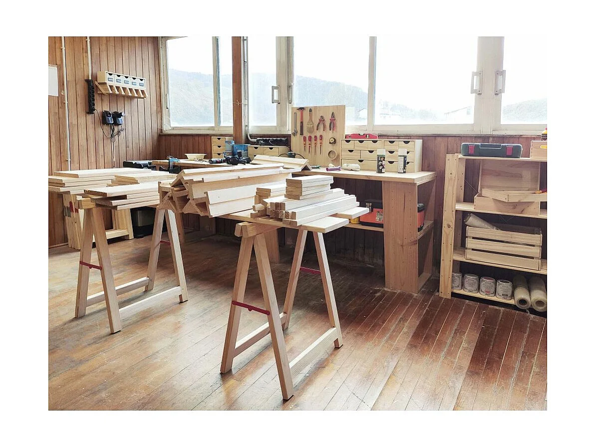 Bock aus Kiefernholz "Professionnel Plus"