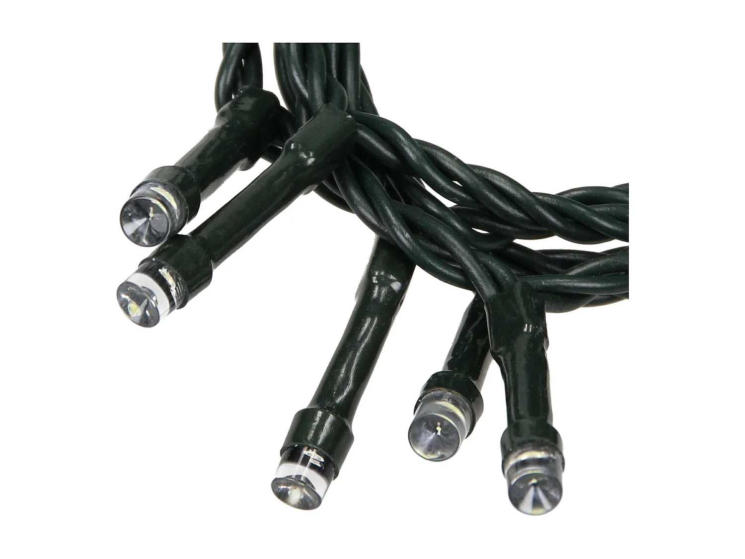 Cadena de luces led cluster blanco cálido 8 modos guirnalda navidad 8m pvc IP44