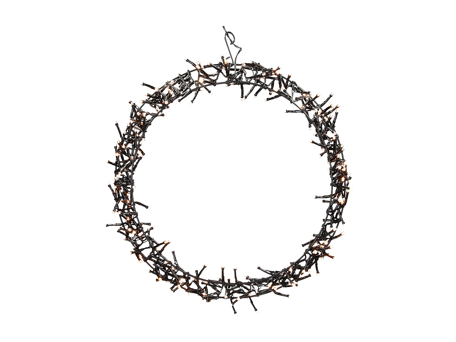 ECD Germany lichtkrans 300 led's ø38cm warm wit ip44 deurkrans raamkrans kerstversiering krans kerstring raamverlichting kerstmis kerstverlichting