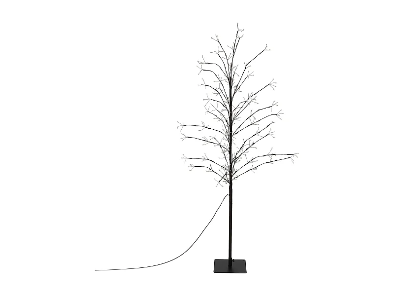 Árbol decorativo de navidad con 360 LEDs luminoso con temporizador blanco cálido