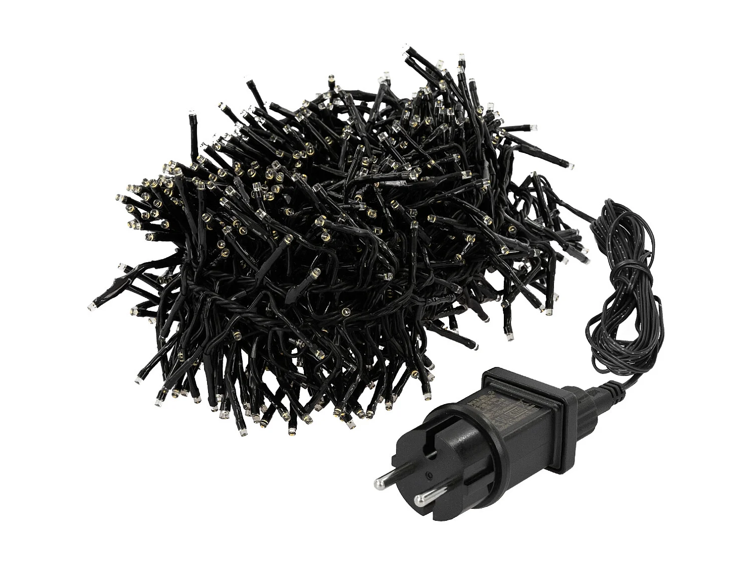 ECD Germany Luces navideñas 576 LEDs 4,2m blanco cálido guirnalda luminosa impermeable interior/exterior IP44 iluminación para árbol de navidad