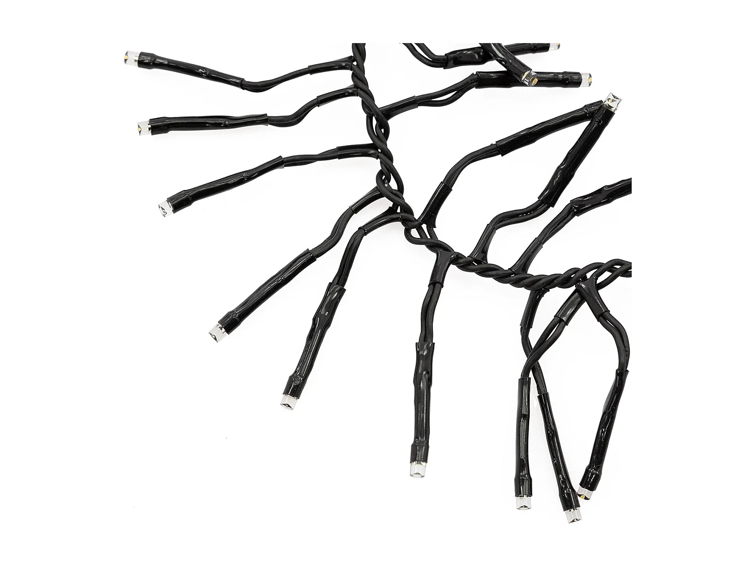 ECD Germany Luces navideñas 576 LEDs 4,2m blanco cálido guirnalda luminosa impermeable interior/exterior IP44 iluminación para árbol de navidad