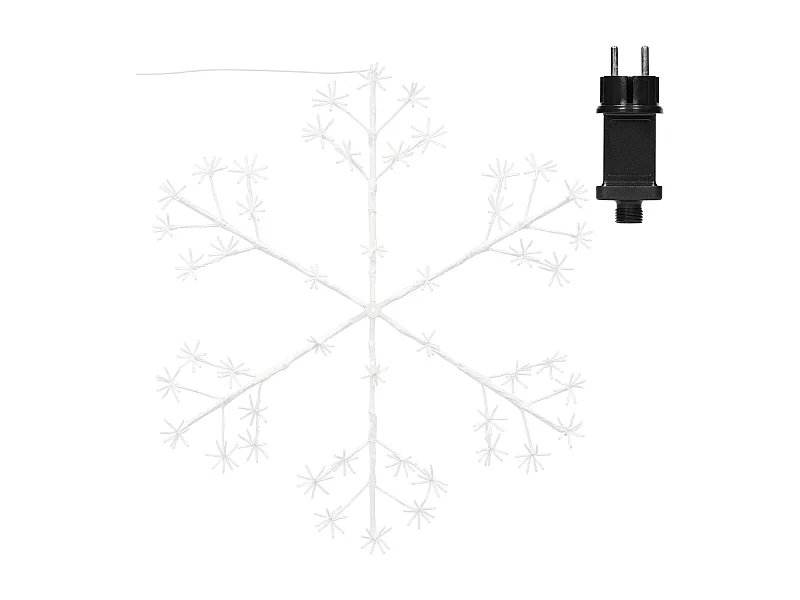 Flocon de neige 384 LEDs chaîne lumineuse blanc chaud déco intérieur/extérieur