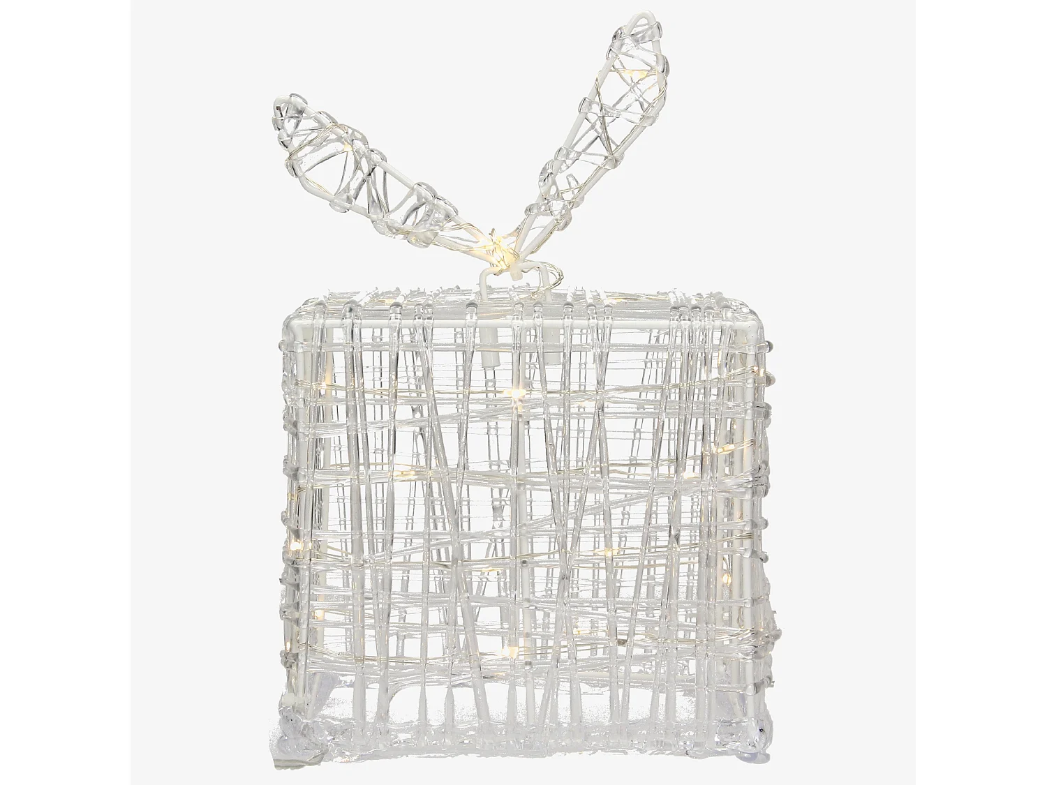 Conjunto de 3 caixas de presente com iluminação LED branco quente decoração de Natal