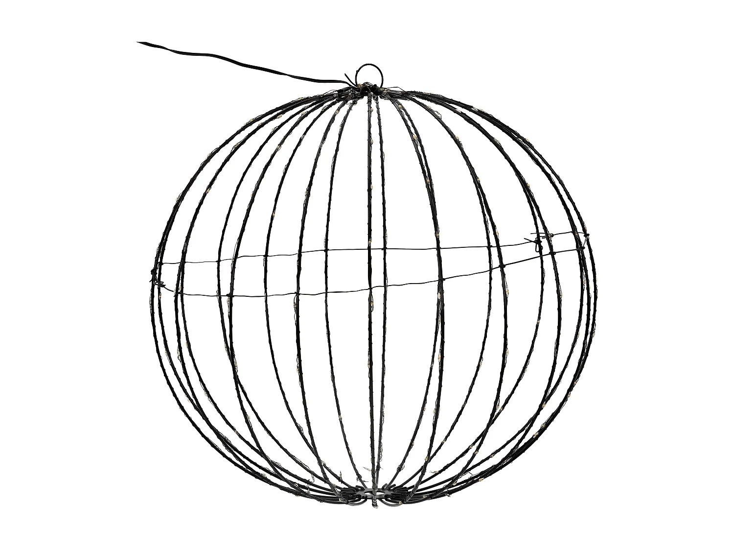 Sfera luminosa con 240 LED natalizia Ø 40 cm IP44 bianco extra caldo in metallo