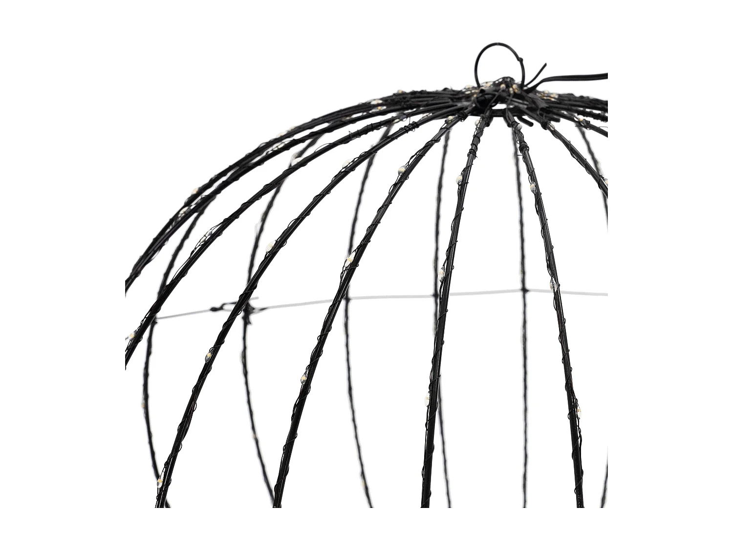 Sfera luminosa con 240 LED natalizia Ø 40 cm IP44 bianco extra caldo in metallo