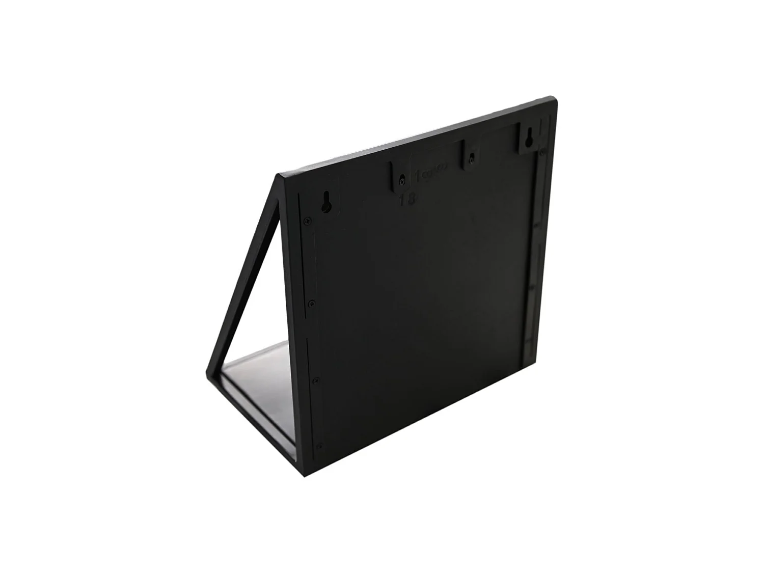 Etagère murale - Bois de manguier/fer - Noir - 30x20x30 cm