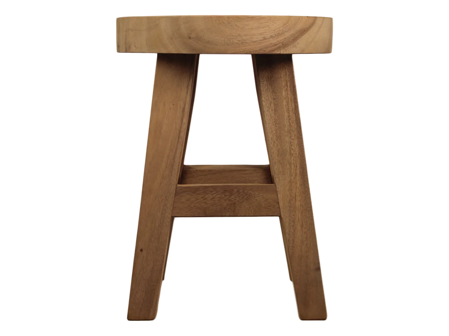 Tabouret rond - munggur/Naturel ø36*48