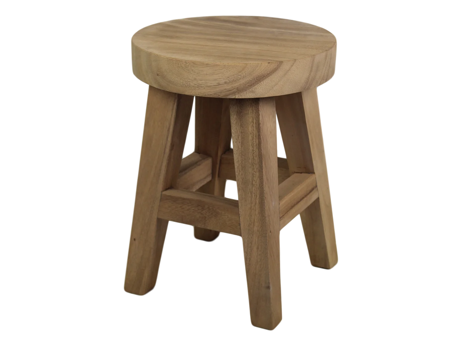 Tabouret rond - munggur/Naturel ø36*48