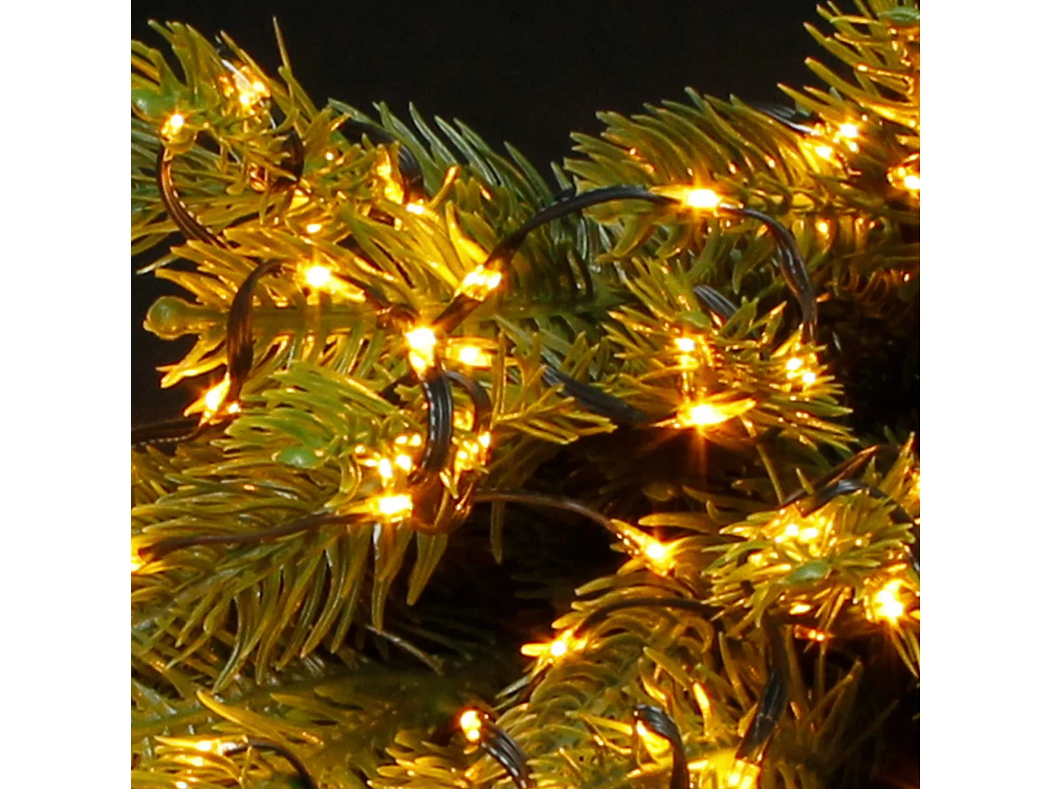 Guirlande lumineuse 600 LED blanc chaud décoration Noël intérieur/extérieur 18 m