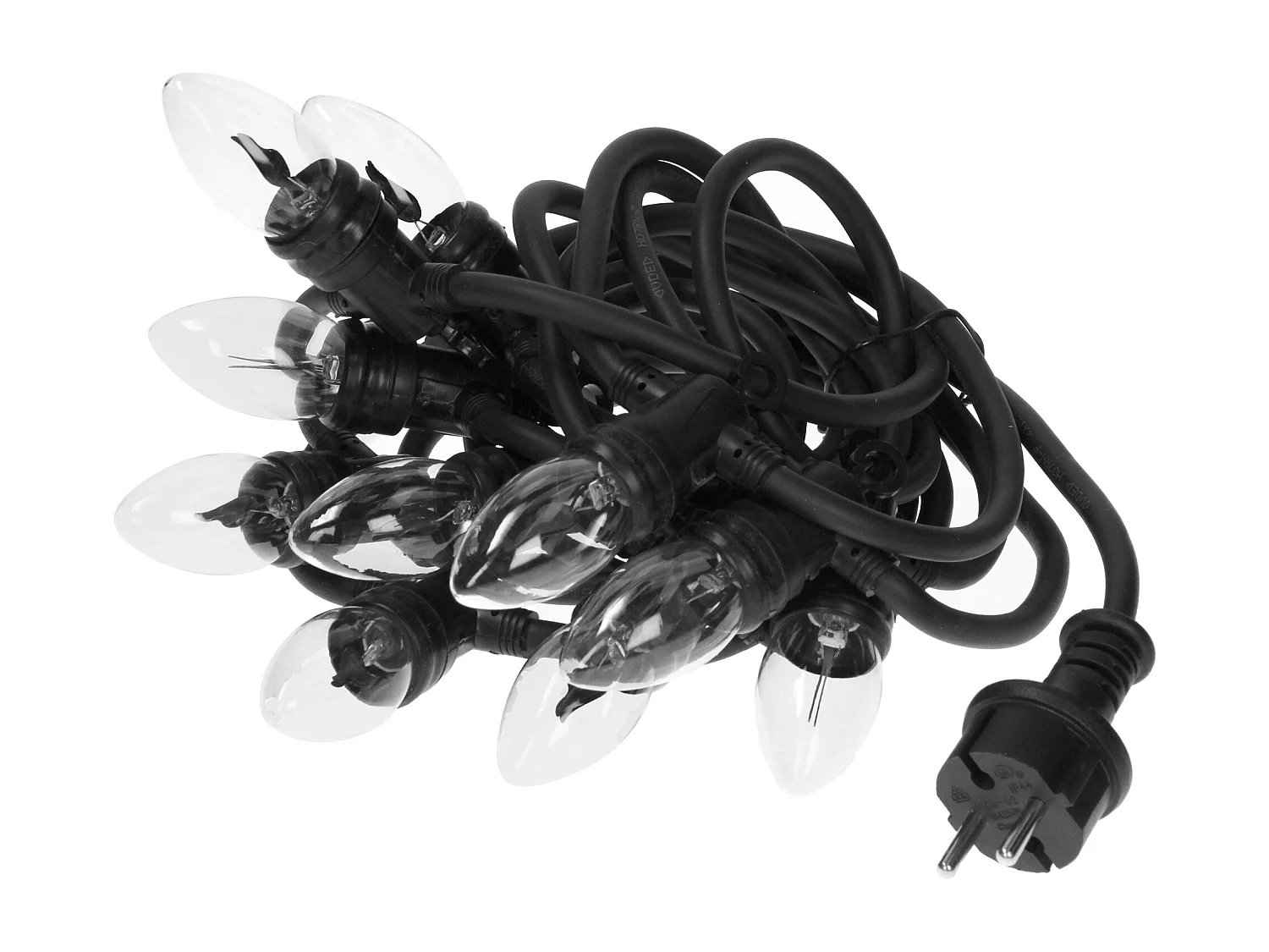 Guirlande lumineuse 10 LED blanc chaud avec effet de flamme décorations de Noël