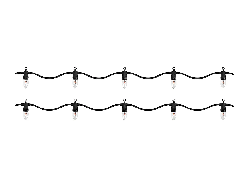 Łańcuch świetlny 10 żarówek Efekt płomienia Dekoracja świąteczna Oświetlenie zewnętrzne 360 cm